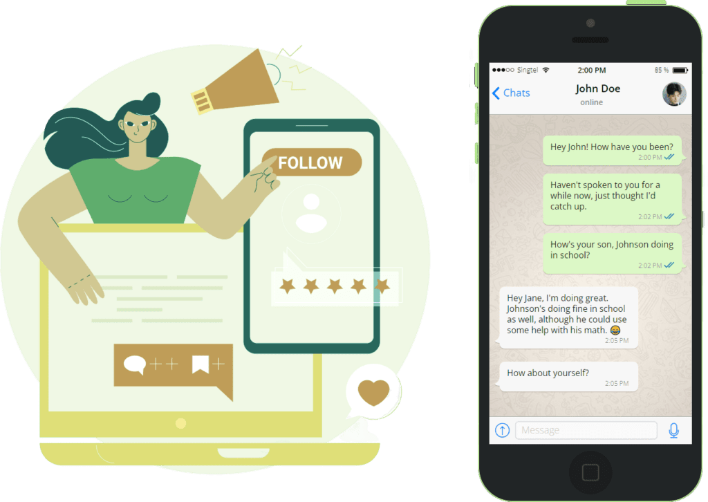 Sales people can stay connected to all prospects
